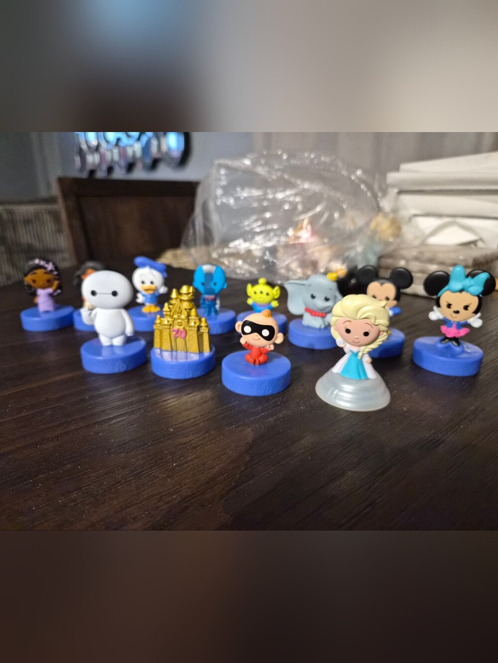 Disney Kids Collectible Toy Figures - Blue Base Assorted Characters